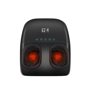 EZ-X Machine de massage du pied premium avec chauffage - Massage du talon et des pieds pour la relaxation et le soulagement de la douleur