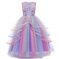 thumbnail image 1 of Girls' Unicorn Costume Princess Long Maxi Dress for Birthday Party, 1 of 6