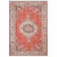 thumbnail image 1 of homeroots home decor 388829 2’x3’ Red and Gray Oriental Scatter Rug, 1 of 1