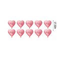 thumbnail image 2 of EGNMCR Room Decor, Home Decor, Wall Decor 10pcs Heart Foil Balloons - 18inch Heart Shape Mylar Balloons For Romantic Love Valentine Is Day Wedding Birthay Party Decorations the Balloons, 2 of 7