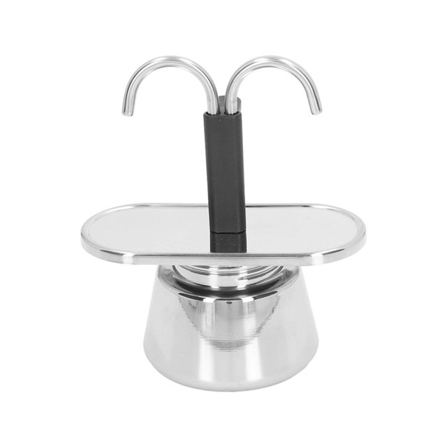 Moka Maker Moka Pot 100ml Dual Pipe Stainless Steel Thickened Strainer Moka Pot For Espressoes Cappuccino Latte