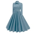thumbnail image 4 of FcBaudy Robes de Soirée, Robes d'Été pour Femmes, Robes pour Femmes Européennes et Col Rond Dentelle Sans Manches Robe Cocktail d'Halloween Robe de Soirée Robe Femme, 4 of 7