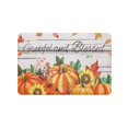 thumbnail image 1 of Hearth & Gear Soft Flannel Pumpkin Area Rug With Maple Leaves And Sunflower Design Mat For Living Room And Bedroom Blanket Throws under 20 Throw Blanket Soft Throw Blanket up Blanket Bed Throws Rugs, 1 of 4