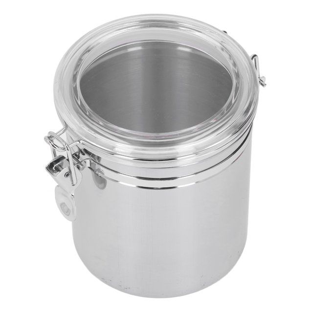 Boîte Scellée en Acier Inoxydable, Contenant de Rangement Alimentaire en Acier Inoxydable Pratique pour Thé pour Biscuits Grand 1600 ml