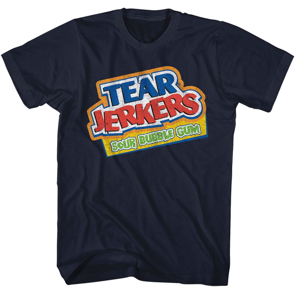 Tootsie Roll Tear Jerkers Logo Navy Adult T-Shirt