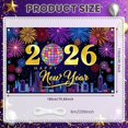 thumbnail image 2 of Colorful Fireworks 2026 New Year Banner Shiny Stars Happy New Year Display Champagne Glass Design Party Balloons 2026 Celebration Backdrop for New Year Party 2026 Celebration New Year Eve Event, 2 of 5