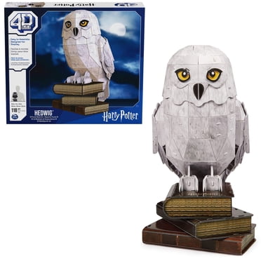 4D Build, Puzzle 3D Harry Potter Hedwige 118 pièces | Cadeaux Harry Potter décoration de bureau | Jouets de construction | Puzzles 3D pour adultes et adolescents à partir de 12 ans