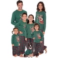 thumbnail image 1 of goowrom Pyjama de Noël Parent-Enfant Hauts à Imprimé Renne avec Pantalon à Carreaux, 1 of 5