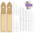 thumbnail image 4 of KAKOWELY sandpaper pencil pointer ROSENICE 12pcs Blending Stumps and Tortillions Set with 2pcs Sandpaper Pencil Sharpener for Student Sketch Drawing6.69"X1.18"X0.12", 4 of 4