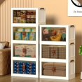 thumbnail image 2 of Double-layer Door Grocery Folding Storage Box, Home Bedroom Living Room, 2 of 5