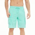 thumbnail image 1 of ohmzyzo Mens Swim Trunks Quick Dry Stretch Swim Shorts Mesh Lining Bathing Suits Swimwear Beach Shorts with Pockets, 1 of 6