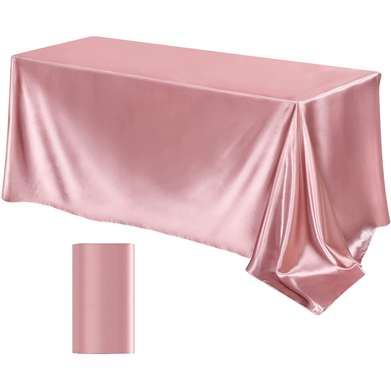 Dvruxg Satin Tablecloth – Washable Polyester Solid Color Banquet Cloth for Weddings, Hotels, Restaurants & Home Use – Elegant Cut-to-Fit Table Cover for Events & Parties
