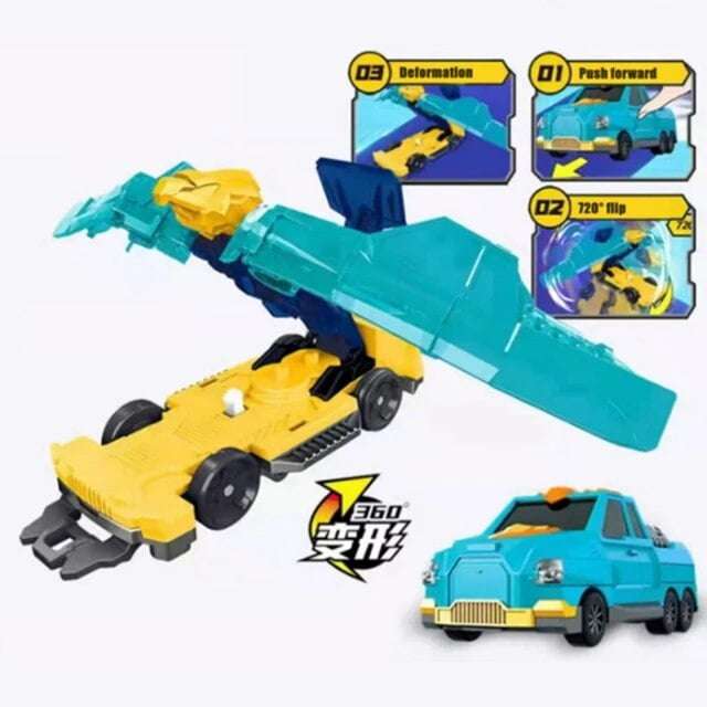 DMH Explosion Wild Speed Fly Deformation Car 4 Screechers Beast Attack Action Figures Capture Flips Transformation Surprise Gift Toy