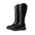 thumbnail image 2 of Styesk Boots for Women Winter Thick Bottom Boots Female Boots But Knee Thin Within The High Boots Water Proof Boots Round Toe Rider Boots Work Boots for Women, 2 of 7