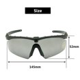 thumbnail image 2 of Polarized Military Sunglasses Ballistic Army Goggles Men Frame 3/4 Lens Combat War Game Eyeshields, 2 of 5
