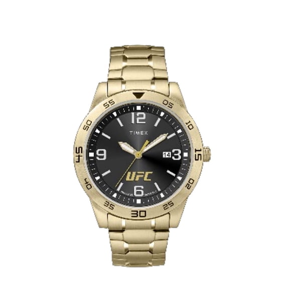 Timex x UFC Legend Date 42 mm Montre pour Homme en Acier Inoxydable