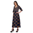 thumbnail image 2 of Moomaya Kurti Ligne A pour Femmes Kurti Longue Imprimée Robe Haut Indien pour Femmes, 2 of 5