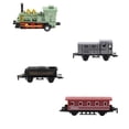 thumbnail image 1 of Simulation Steam Train Toy – Mini Alloy Front Inertia Car with 3 Splicing Carriages, Vintage Locomotive Model Gift for Kids Boys Girls, 1 of 6