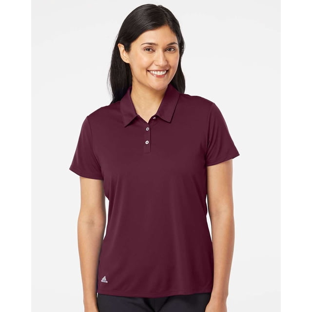 Adidas Womens Performance Polo, 3XL, Maroon
