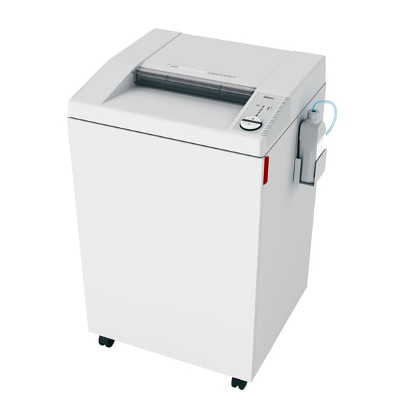 ideal. 4005 Super Micro Cut Centralized Office Paper Shredder with Automatic Oiler, Continuous Operation, 10-12 Sheet Capacity, 44 Gallon Bin, 2 1/8 Horsepower Motor, P-7 Security