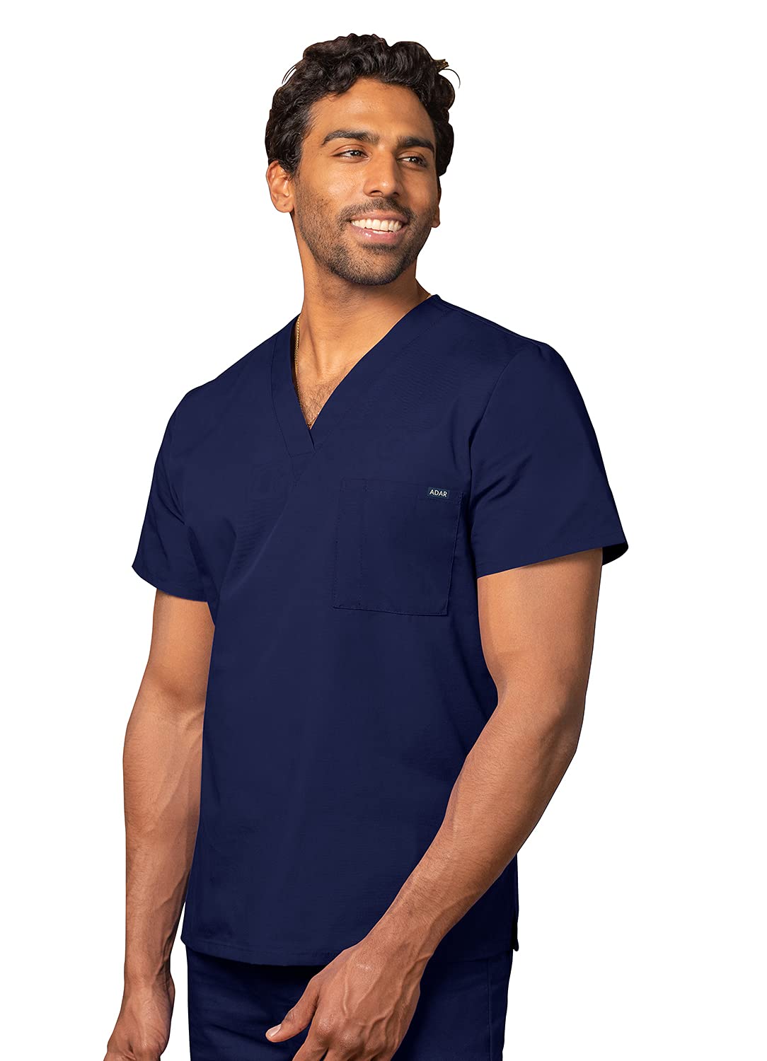 Adar Universal Unisex Scrubs - V Neck Tunic Scrub Top