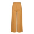 thumbnail image 3 of Timegard Womens Wide Leg Pants Summer Elastic High Waisted Button Lightweight Casual Pants with Pockets, 3 of 4