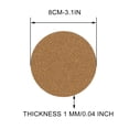 thumbnail image 3 of Fridja Summer Savings 20PCS Self-adhesive Cork Mat Self-adhesive Cork Mat Tea Cup Ceramic Non-slip Bottom Mat Cork Mat Round Piece for Outdoor Kitchen, 3 of 6