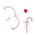 thumbnail image 1 of Honganda Valentines Day Cupid Accessories Bow and Arrow Set Cosplay Cane Costume for Party Stage, 1 of 1
