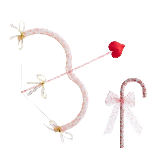 Honganda Valentines Day Cupid Accessories Bow and Arrow Set Cosplay Cane Costume for Party Stage