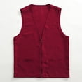 thumbnail image 1 of IMENGL Gilet d'Activité pour Postulant Adulte Tenue de Travail de Supermarché Multi-Poches, Rouge TG, Taille M-3TG, 1 of 4