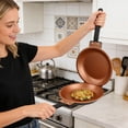 thumbnail image 3 of Double Frying Pan Non Stick Baking Pancake Flip Design Household Kitchen Frying Pancake, 3 of 5