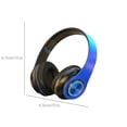 thumbnail image 3 of 2024 Headphones with Led Light Noise Reduction 5.3 Headphones Over Ear Deep Bass, HiFi Sound Comfortable Protein Earpads, 7 Hours of Working Time for Travel Work, 3 of 8