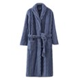 thumbnail image 2 of Hot ! TIMIFIS Mens Womens Robe Soft Plush Fleece Hooded Bathrobe, Full Length Long Warm Lounge Robe Spa Bath Robe with Hood With Pockets pring/Summer, 2 of 3