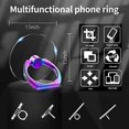 thumbnail image 3 of Vesmatity Colorful Cell Phone Ring Holder Stand 4 Pack Transparent Phone Ring Holder Clear Universal 360° Degree Rotation Finger Grip Ring Kickstand Compatible Various Mobile Phones or Phone case, 3 of 5