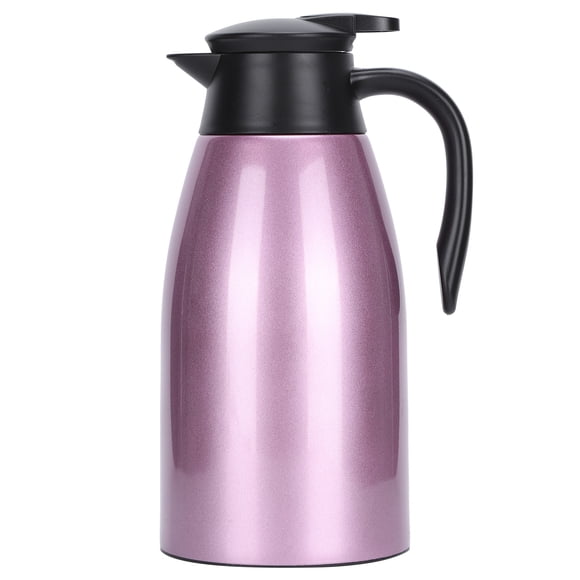 ZPSHYD Marmite à Eau Chaude Isolée De Grande Capacité De 2l, Intérieur en Acier Inoxydable, Bouteille De Café Thermique avec Rétention De Chaleur Prolongée(Violet)