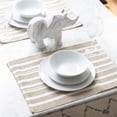 thumbnail image 4 of Fabstyles Broadway Stripe Cotton Placemats Set of 4 Machine Washable Heavyweight Table Mats Perfect for The Kitchen and Dining Table or Outdoor Tables, 4 of 5