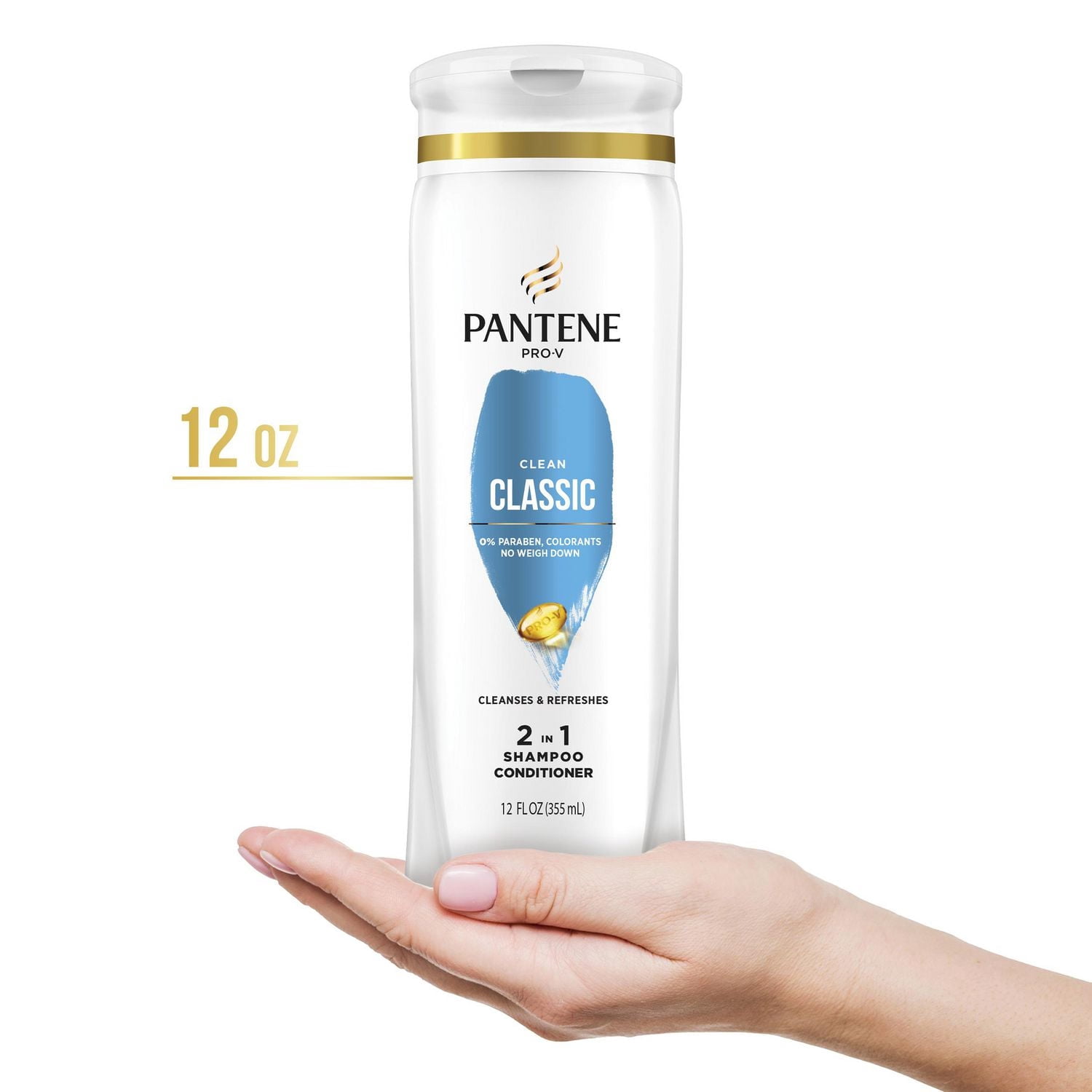 Pantene Classic Clean 2-in-1 Shampoo & Conditioner 12.0 FL OZ/355mL