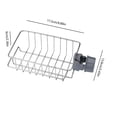 thumbnail image 3 of Oleegame 2PC Shower Soap Dish With Hook Kitchen Stainless Steel Faucet Storage Rack Sink Shower Basket Sponge Drain Rack Gray, 3 of 6