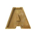 thumbnail image 1 of Boîte de Rangement en Bois pour Lettres Anglaises, Verre Transparent, 1 of 6