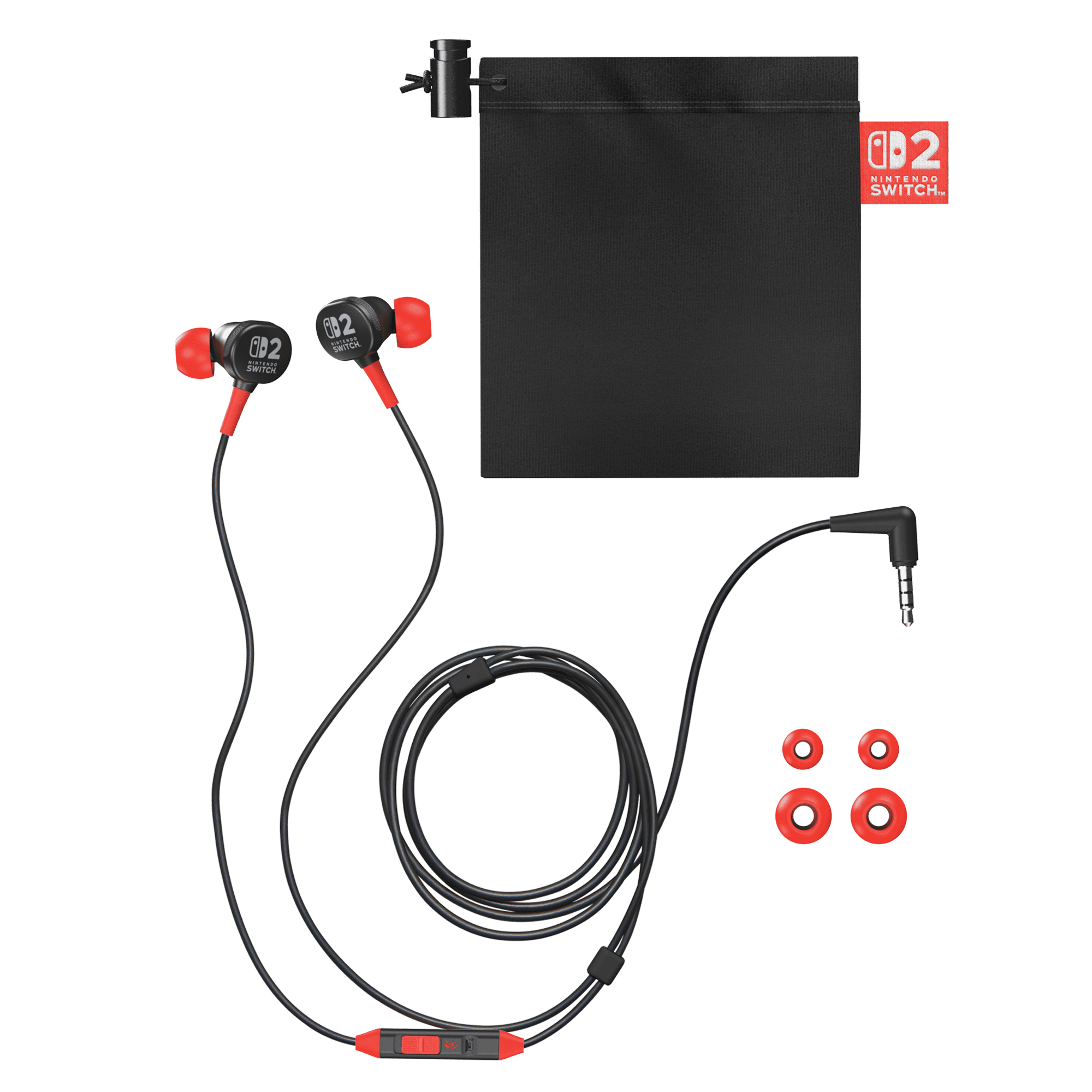 Écouteurs filaires PowerA pour Nintendo Switch 2 - Noir