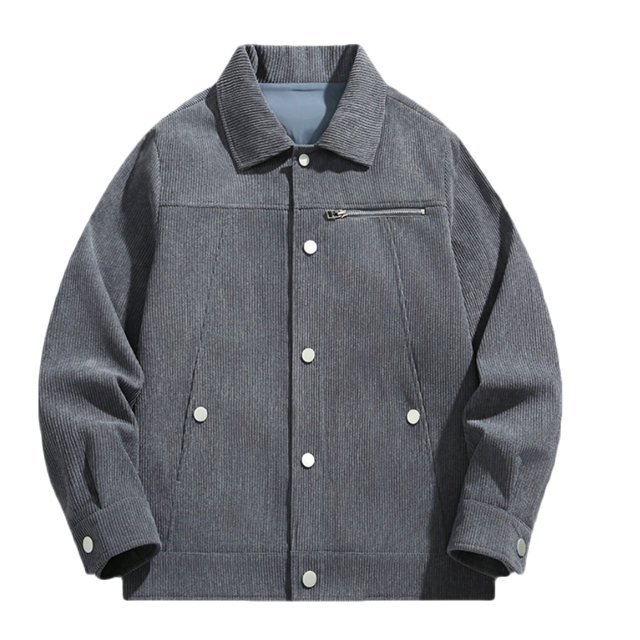 IROINNID Mens Shacket Deals Comfy Hardshell Jacket Outdoor Retro Trench Button Down Shacket,Dark Gray