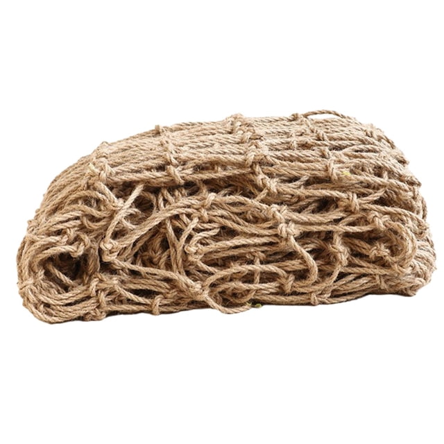 S SERENABLE Climbing Net Decoration Jute Hemp Netting for Stair Railing Treehouse Plants 1mx5m