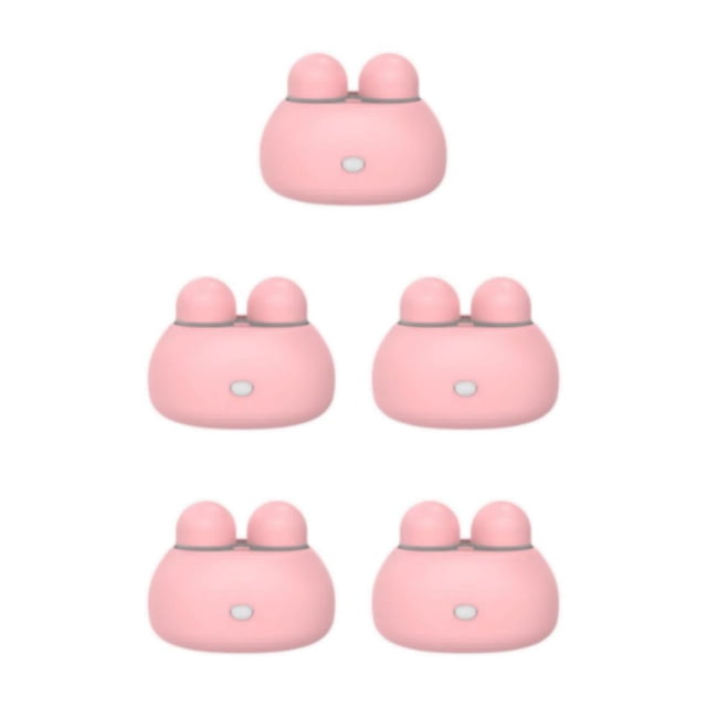 relayinert Cute Contact Lens Container Lens AAA Washer Battery Pink 85x60x65mm 5Set