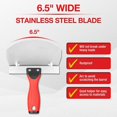 thumbnail image 3 of 2PCS Bucket Scoop for Drywall, Plaster Stainless Steel Bucket Scoop - 6.5 Inch Curved Contoured Blade for Paint, Mortar, 3 of 6