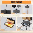 thumbnail image 4 of Hot Dog Pocket Maker, Double-Sided Flip Pocket Pan, Nonstick Sealed Sandwich & Hot Dog Toaster, Double-Sided Removable Sandwich Baking Pan, Flip Grill Pans, Portable Sealed Grill Pans (1 Pcs), 4 of 7