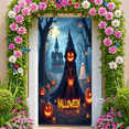 thumbnail image 2 of Spooky Gothic Pumpkin Banner Haunted Halloween Ghost for Holiday Decoration Party Decor Indoor Event, 2 of 5