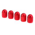 thumbnail image 1 of S SERENABLE 5 Pieces Aluminum Bike Air Valve Dust Cap Cover Red, 1 of 9
