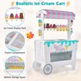 thumbnail image 4 of Costway Kid's Ice Cream Cart Food Trunk Play Toy Set with Display Rack & Accessories, 4 of 10