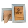 thumbnail image 1 of Rustic Wooden Picture Frame 4x6 In | 10x15 cm - Set of 2 Natural Farmhouse Distressed Wood with Real Glass - Made for Wall Hanging Tabletop Display - Blue Turquoise, 1 of 6
