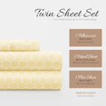 thumbnail image 4 of ienjoy Home 4 Piece Honeycomb Patterned Home Collection Premium Ultra Soft Bed Sheet Set, Twin, Yellow, 4 of 4